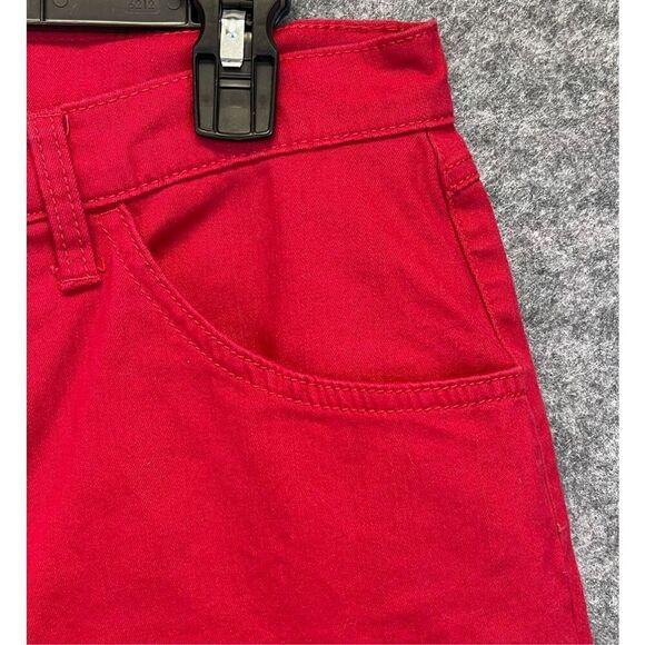 RIDERS by LEE Jeans Women's Size 14P Red Straight Leg Stretch High-Rise Denim - Picture 6 of 14
